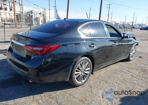 2019 Infiniti Q50 3.0T Luxe from USA, damaged, VIN JN1EV7APXKM511838